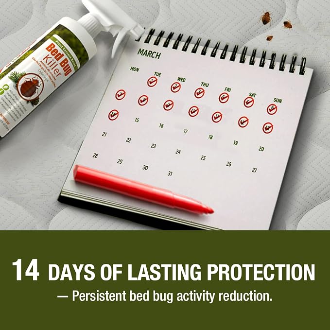 Bed Bug Killer 3 oz EcoVenger by EcoRaider,Travel Size,100% Kill Efficacy, Bedbugs & Mites, Eggs & The Resistant, USDA BIO-Certified, Plant Extract Based & Non-Toxic, Child & Pet Safe