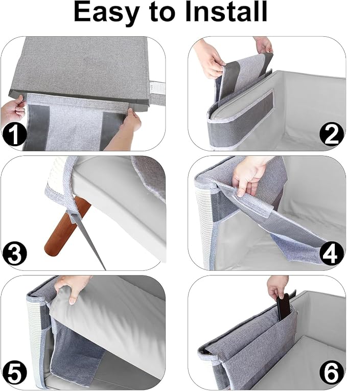 Upgraded Cat Scratch Furniture Protector,Cat Scratch Sofa Arm Sheild with Large Size Natural Sisal for Protecting Couch Sofa Chair Furniture 27.6''L*19.6''W (Light Grey/Right Handed)