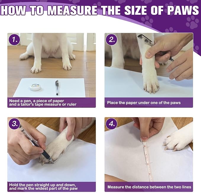 EXPAWLORER 6Pcs Anti Slip Dog Socks to Prevent Licking Paws, Dog Shoes for Hot Pavement Double Sides Dog Boots & Paw Protectors Booties for Hardwood Floors with Grippers Small Medium Large Senior Dogs