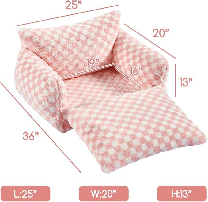 Hollypet Cat Bed Small Dog Orthopedic Couch Beds for Pets up to 20 lbs | Fluffy Multifunctional Double-Layer Warming Kitten Pet Couch Orthopedic Beds with Machine Washable Cover and Non-Slip Bottom