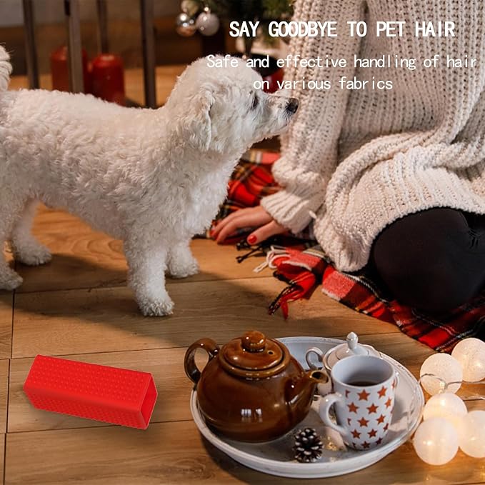 2pcs Pet Dog Cat Hair Remover, Pet Hair Removal Tool, Car Carpet Cleaner, Rubber Brush Roller, Dog Remover for car，Interior, Furniture, Sofa