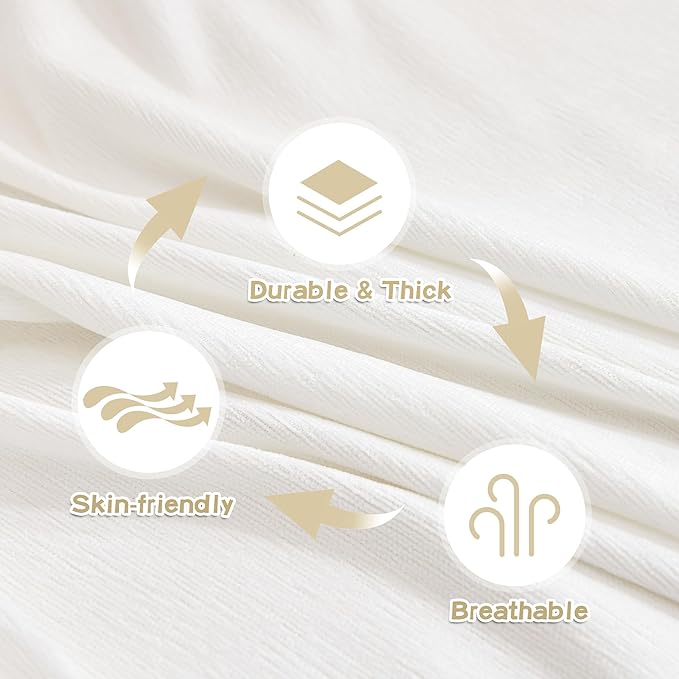 MYSKY HOME Couch Covers for Pets Thick Chenille White Cream Sofa Slipcover with Tassel Non Slip Soft Couch Sofa Cover, Washable Furniture Protector Sofa Slipcover with Tassel for Kids, Dogs, 91"x118"