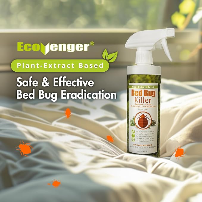 EcoVenger (Formerly EcoRaider) Bed Bug Killer with Remote Sprayer 1Gal - Kills 100% All Stages on Contact- Kills Resistant Bugs- Kills Eggs- 14 Day Residual Protection- Non-toxic- Child & Pet Friendly
