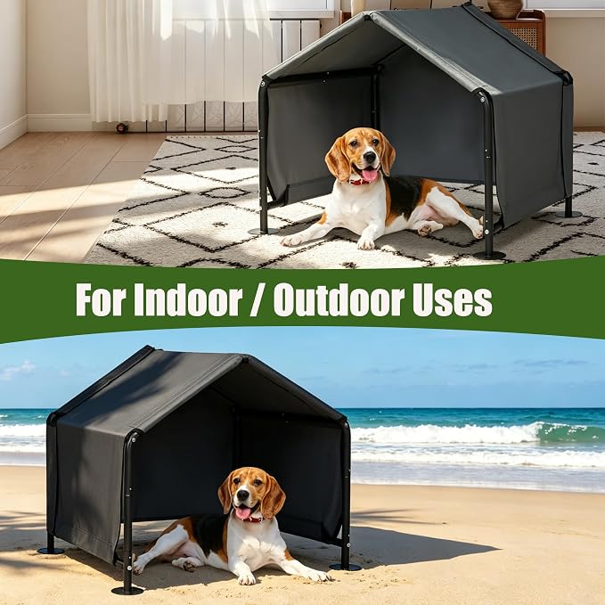 Dog Shade for Outside - Dog Tent Pet Canopy Dog House for Small Dog | Outdoor Dog Kennel for Small Dog,29.5x25.6x25.6 inch Sun Rain Pet Canopy House,Waterproof Pet Sahde Shelter for Small Animal