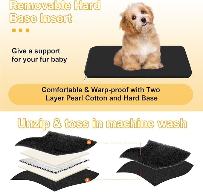 Console Dog Car Seat for Small Dogs Cats Up to 11lbs, Anti-Collapse Pet Armrest Booster Seat with Soft Pillow,Non-Slip Seat Rails Hooks & Safety Belt, Portable Car Accessories for Pets Travel