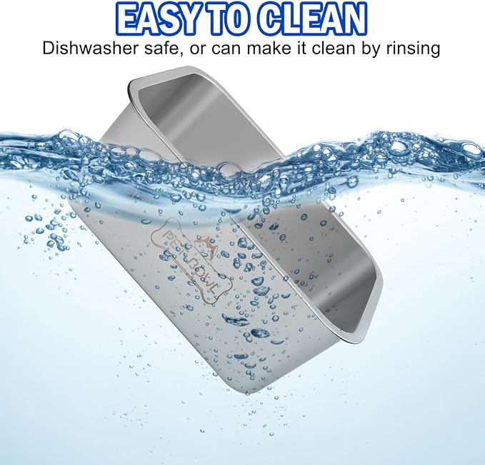 Vumdua Water Bowls for Large Dogs, 3 Gallons Durable Stainless Steel Dog Bowls - Big Capacity Water and Food Bowl for Indoor Outdoor, Easy to Clean