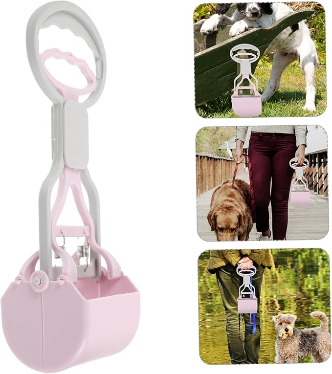 MERRYHAPY Large Dog Heavy Duty Poop Scoop for Dogs Easy Pick Poop Picker for Yard Wear-Resistant Litter Scooper