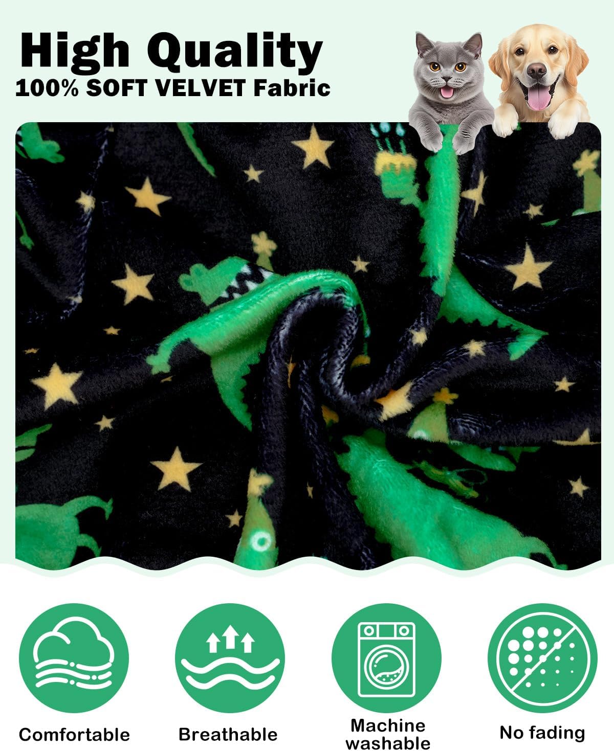 CuteBone Dinosaur Costume Dog Pajamas, Stretchy Spandex Crystal Velvet Sleepwear Coat for Small Dogs, Soft & Warm Pet Outfit Clothes for Cold Weather, Cozy Pullover Design COSP14S