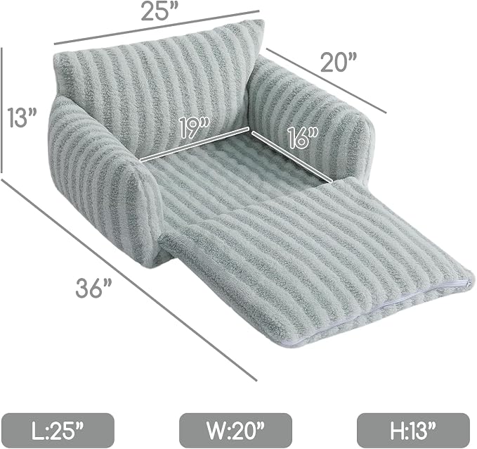 Hollypet Cat Bed Small Dog Orthopedic Couch Beds for Pets up to 20 lbs | Fluffy Multifunctional Double-Layer Warming Kitten Pet Couch Orthopedic Beds with Machine Washable Cover and Non-Slip Bottom