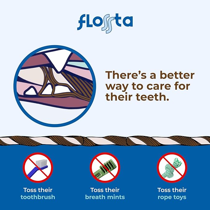 N-Bone Flossta Dual Action Dental Chews for Dogs, Unique Twist Shape for Deep Teeth Cleaning and Proactive Dental Care, Pumpkin Flavor, 15 Count 12-oz Bag