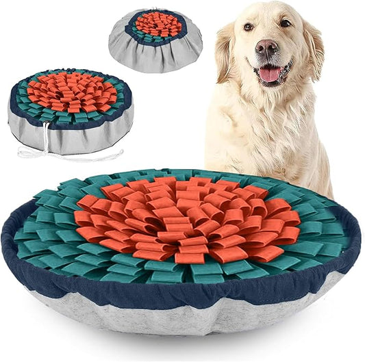 PET ARENA Snuffle Mat Dog Puzzle Toy Slow Feeder for Training & Enrichment | Promotes healthy habits with nose work activities reducing boredom while supporting focus engagement daily exercise routines