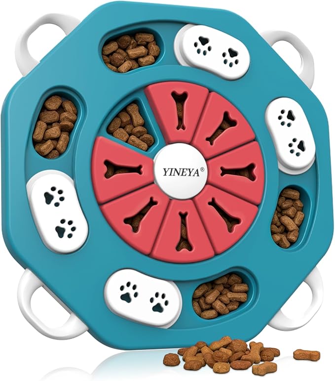 YINEYA Dog Puzzle Toy, Enrichment Toys for Dogs Training IQ & Treat Brain Games, Dog Toys to Keep Them Busy, Mental Stimulation for Dogs, Puppy Toy for Treat Dispensing, Puzzle for Small, Medium, Cats