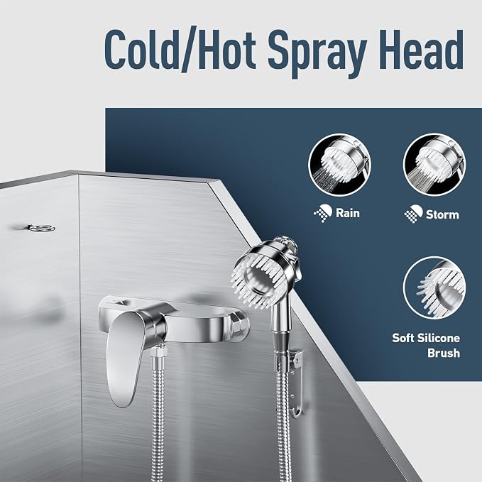38" Stainless Steel Dog Washing Station - 304 Seamless Soaking Tub for Small & Medium Dogs, Non-Slip & Leak-Proof Pet Grooming Sink with Bottom Storage Shelf & Hair Catcher for Home & Spa | Dog grooming tub, hot cold faucet, fixed sprayer, shampoo disp...