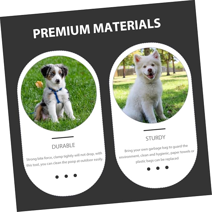 Heavy Duty Dog Pooper Scooper Dog Poop Scooper Wear-Resistant Poop Picker Litter Picker for Household