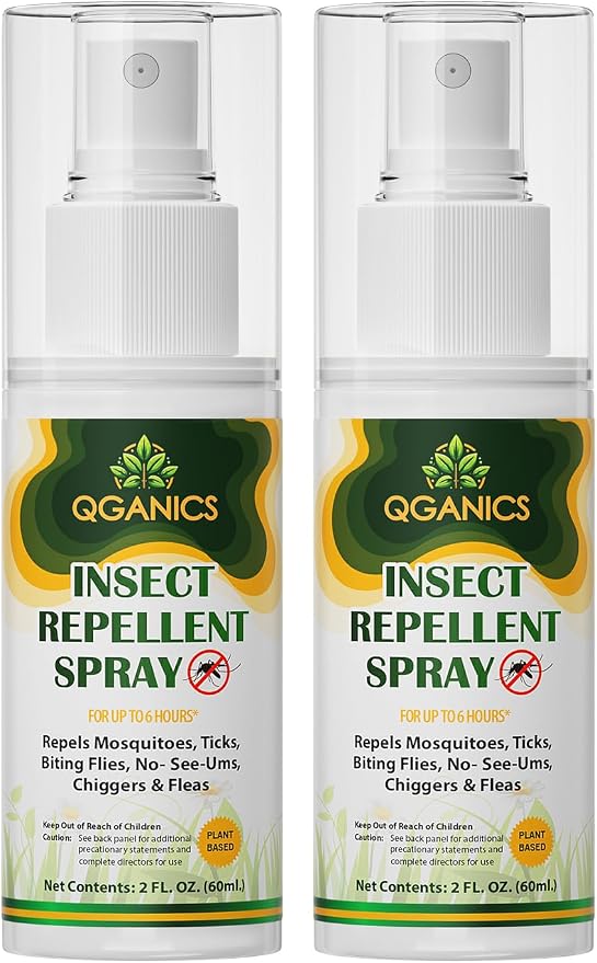 Mosquito Repellent Spray for Body 2 Pack, Bug Spray Travel Size Plant-Based, DEET-Free, Insect Repellent Spray for Skin 2 Fl Oz