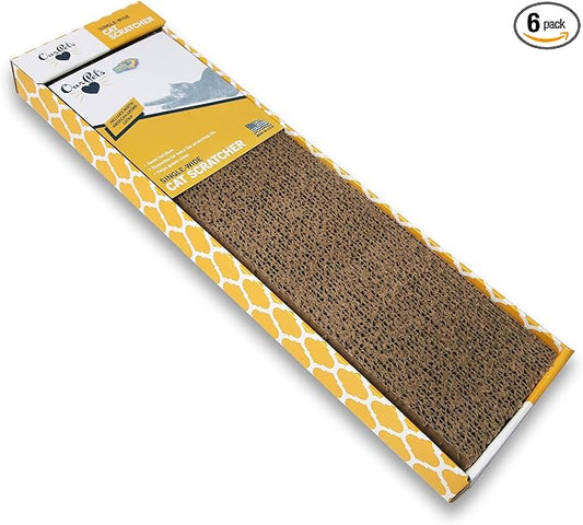 OurPet's Straight and Narrow Single Wide Reversible Cat Scratcher (Pack of 6)