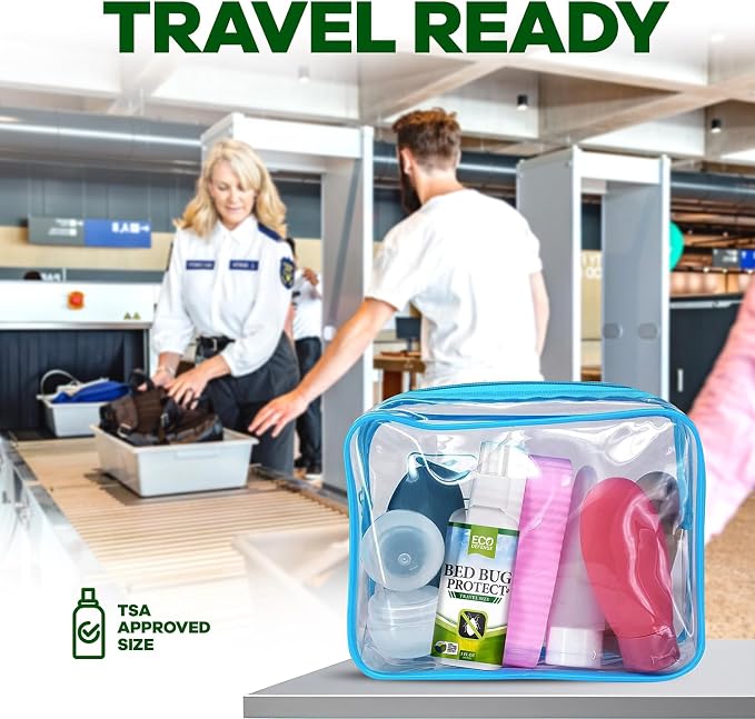 Eco Defense Bed Bug Spray Travel Size - TSA Approved 3 oz – Travel Essentials for Hotel, Cruise, Vacations - with Natural Essential Oils