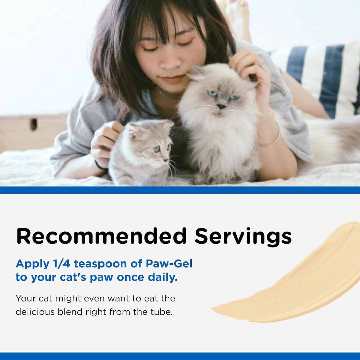 Nutri-Vet Multi-Vite Paw Gel for Cats, Daily Vitamin, Kitten Supplies, Immune Support, Cat Vitamin, Potent Antioxidants, Senior Feline Supplements, 3 oz