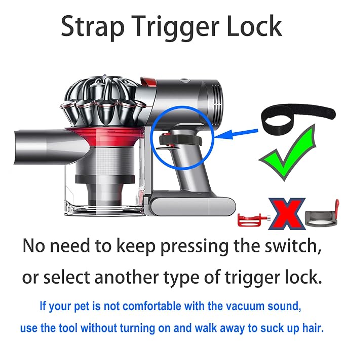 Dog Hair Vacuum Attachment for Dyson Cordless Upright Vac, Groom Tool Pet Shedding Brush for V6 V7 V8 V10 V11 V15 DC41 DC65 UP13-UP30 Animal, Grooming Kit with Long Extension Hose Adapter