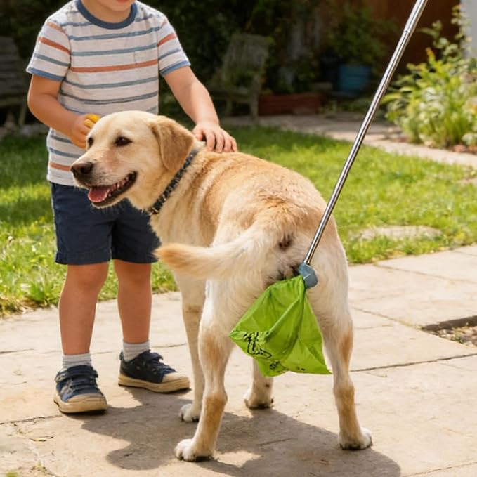 Dog Scooper Pooper Long Handle No Bending Heavy Duty Waste Removal | Poop Scoop Pet Supplies for Garden Yard Pathway Patio Lawn Shopping