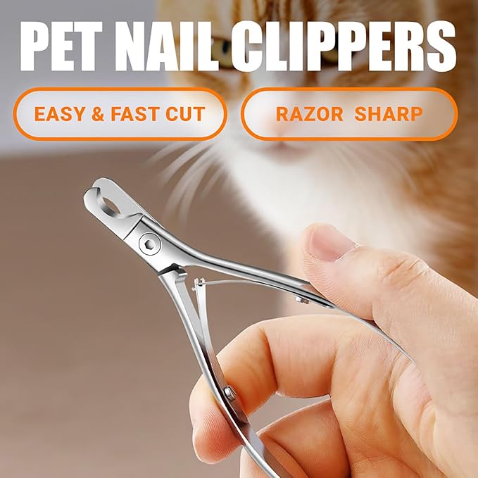 Dog & Cat Nail Clippers Trimmer Pet Grooming Tool | Sharp Stainless Steel Pet Nail Clippers For Dogs Cats Rabbits And Small to Large Pets.Grooming Claw Maintenance