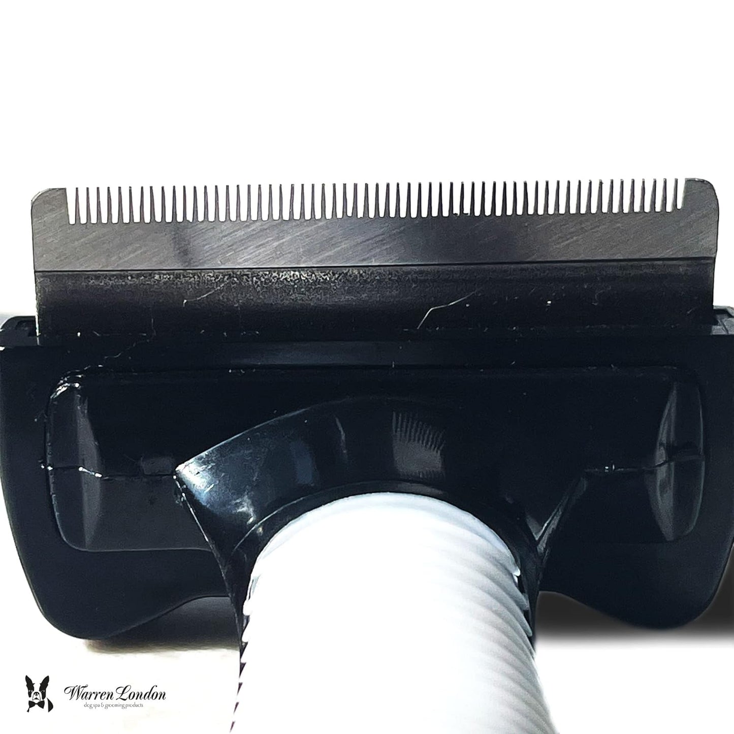 Warren London Medium Long-Hair Deshedding Brush | 2.5″ Stainless ¼″ Teeth | Breaks Up Mats & Captures Loose Undercoat | For Spaniels, Aussies & Mixed Breeds