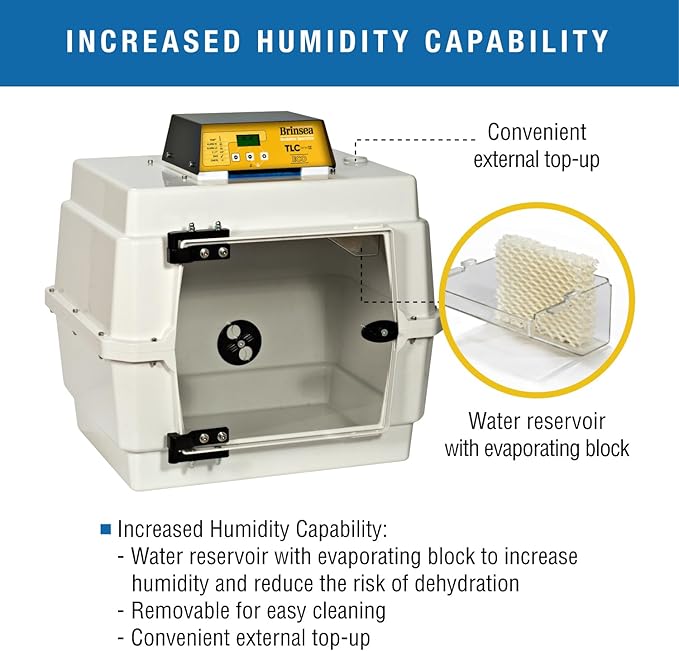 Brinsea TLC-40 Eco Series II Bird Brooder, Pet Recovery Incubator with Air Filtration & Digital Temperature Display for Birds, Puppies, Kittens, and Other Orphaned & Injured Small Animals