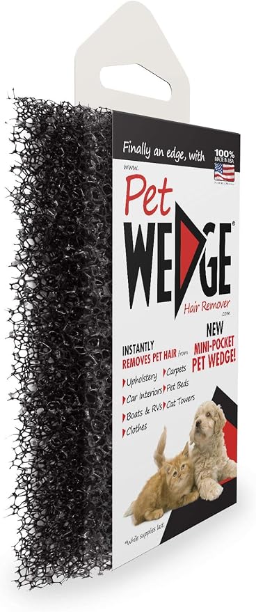 Mini-Pocket Pet Wedge Pet Hair Remover 8 Pack Bonus Pack