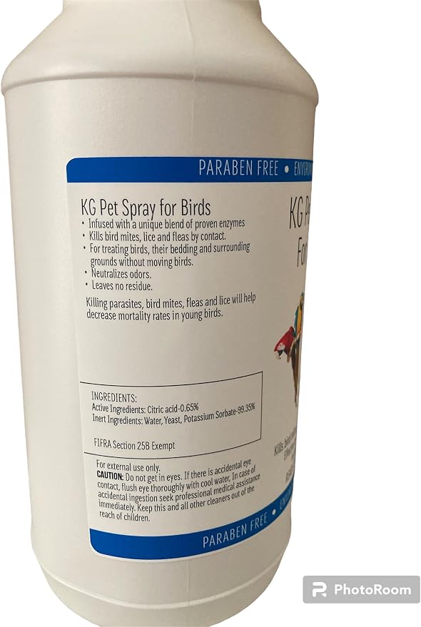 KG Pet Spray for Birds - Ready to Use Formula (16 oz)