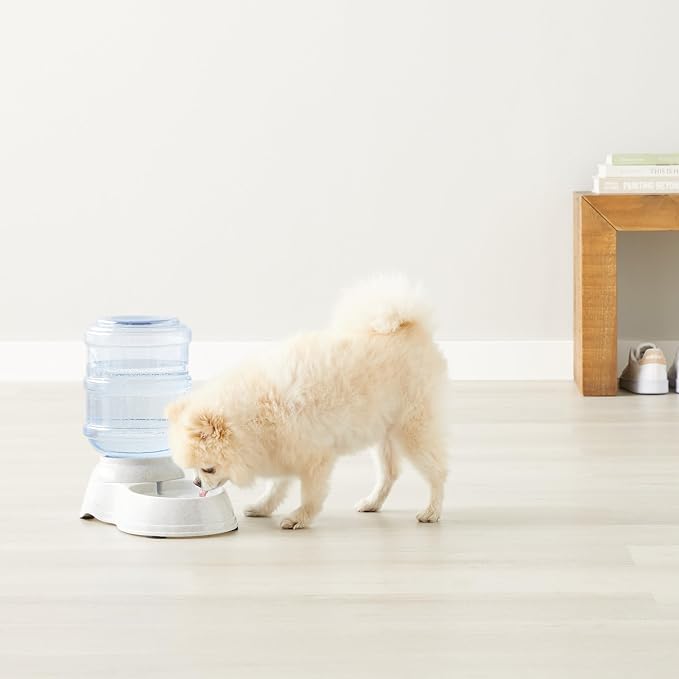 Amazon Basics Gravity Pet Water Dispenser for Cat and Dog, Easy to Clean, 135.3fl.oz Capacity, Small (Pack of 4)