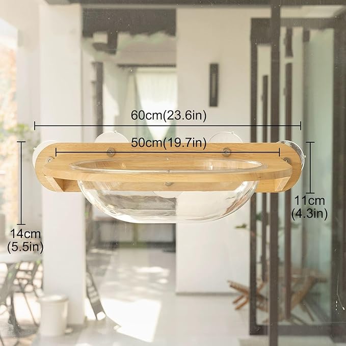 Cat Wall Shelves, Corner Climbing Shelf Perches, Kit Shelf, Suct Cup Support, Load-Bearing 20kg