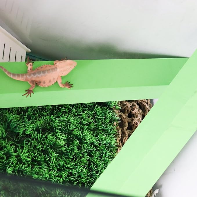 2-Pack Adjustable Reptile Climbing Branches – Compressed Foam Strips for Tree Frogs, Geckos & Small Arboreal Pets | Naturalistic Habitat Decor