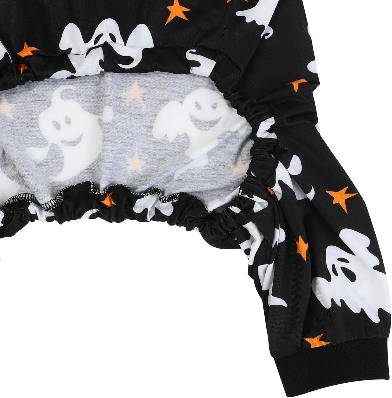 HDE Dog Pajamas One Piece Jumpsuit Lightweight Dog PJs Shirt for M-3XL Dogs Ghostly Stars - 2XL