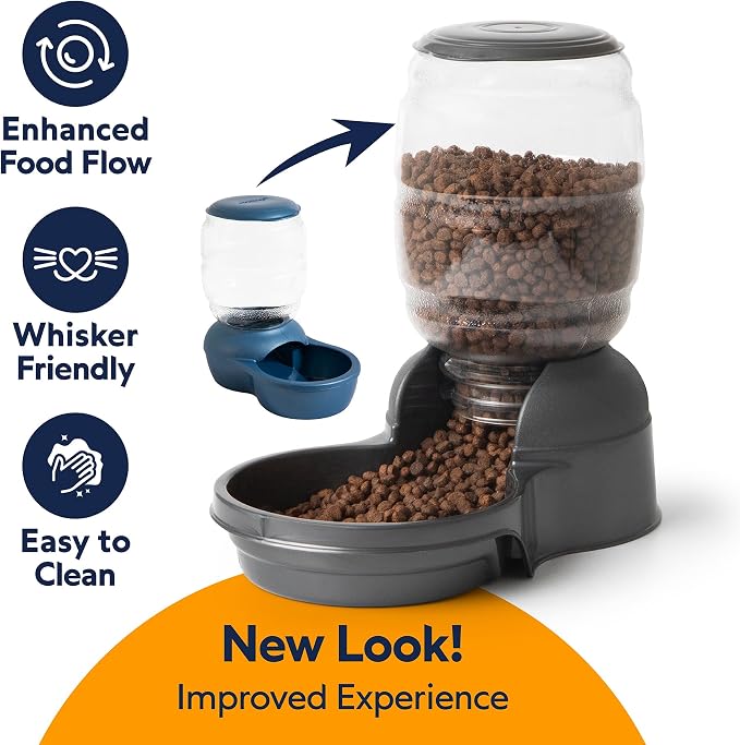 Petmate Replendish Gravity Automatic Dog Water Dispenser Pet Waterer and Pet Feeder Set with Microban Protection Base, 100% BPA Free, Wide Mouth Bowl - 2.5 Gallon Water, 10 lb Food