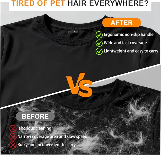 PCYIS Pet Hair Removal Glove,Reusable Electrostatic Pet Hair Remover Glove,Washable Grooming Tool for Cats, Dogs, Furniture, Car Seats, & Carpets(2 Piece)