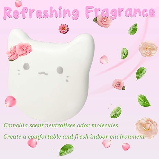 PurifyLogix 6PCS Universal Deodorizing Pods for Automatic Cat Litter Box | Odor Remover for Fumoi Automatic Cat Litter Box, Camellia Flower Scented, Long-Lasting Fragrance, Keep Home Fresh