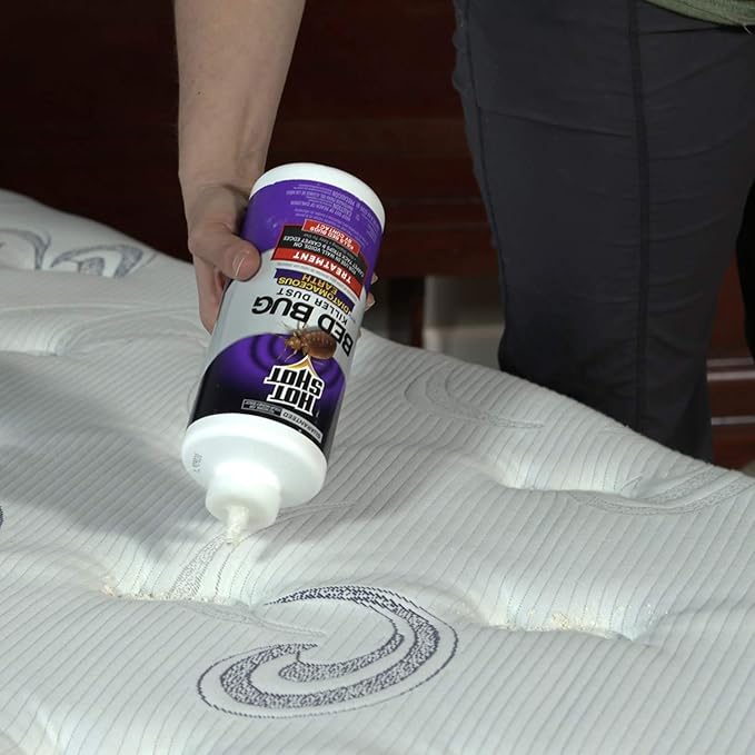 Hot Shot Bed Bug Killer Dust With Diatomaceous Earth 8 Ounces, Treatment For Bed Bugs, 6 Pack