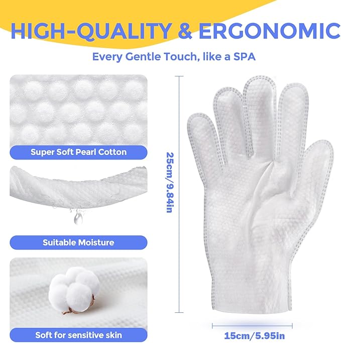 PUPMATE Pet Cleaning Glove Wipes for Dogs & Cats, Hypoallergenic Deodorizing Disposable No-Rinse Grooming Wipes, Wipes, Perfect for Pet Dry Cleaning, Daily Care and Travel, Coconut Scent, 48 pcs