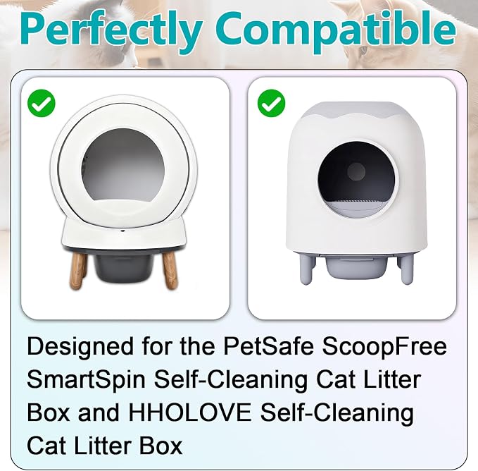9 Pcs Deodorizer Compatible with PetSafe ScoopFree & HHOLOVE Cat Litter Box | Natural Essential Oil Formula, Gentle Cat Friendly Scent, Powerful Long Lasting Odor Control, Non Irritating Fragrance