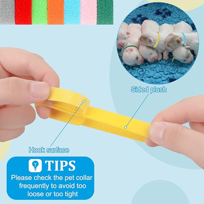 48 Pcs Puppy Kitten Whelping Kit Include 4 Puppy Feeding Tube, 6 Record Keeping Charts, 15 Whelping Collars, 15 Cord Clamps, 2 Gloves, Bulb Aspirator, Syringe, Bottle, Scissors, Stethoscope, Bag