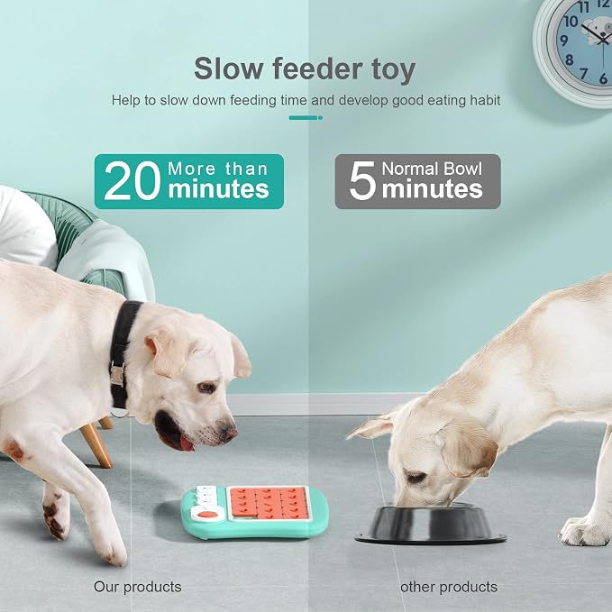 Dog Puzzle Toys, Treat Dispensing Dog Enrichment Toys for IQ Training and Brain Stimulation, Interactive Mentally Stimulating Toys as Gifts for Puppies, Cats, Dogs (L-Level 3)