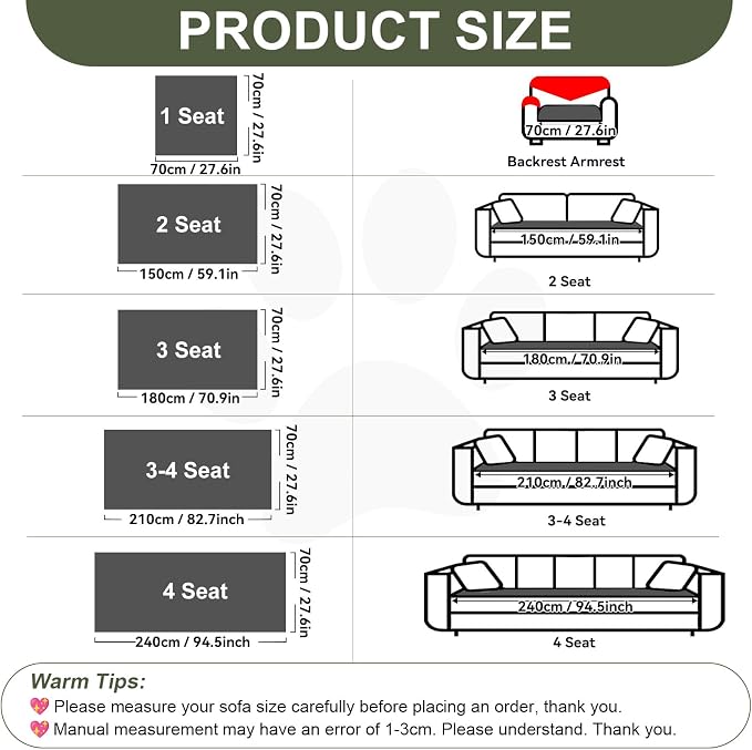 OTOB Couch Cover for Dogs Washable Pet Friendly, Non Slip Plush Fuzzy Love Seat Couch Covers Sofa Slipcovers, Geometric Jacquard Soft Pet Cushion Mat Protector All Seasons, (Dark Gray, 27.6" x 59.1")