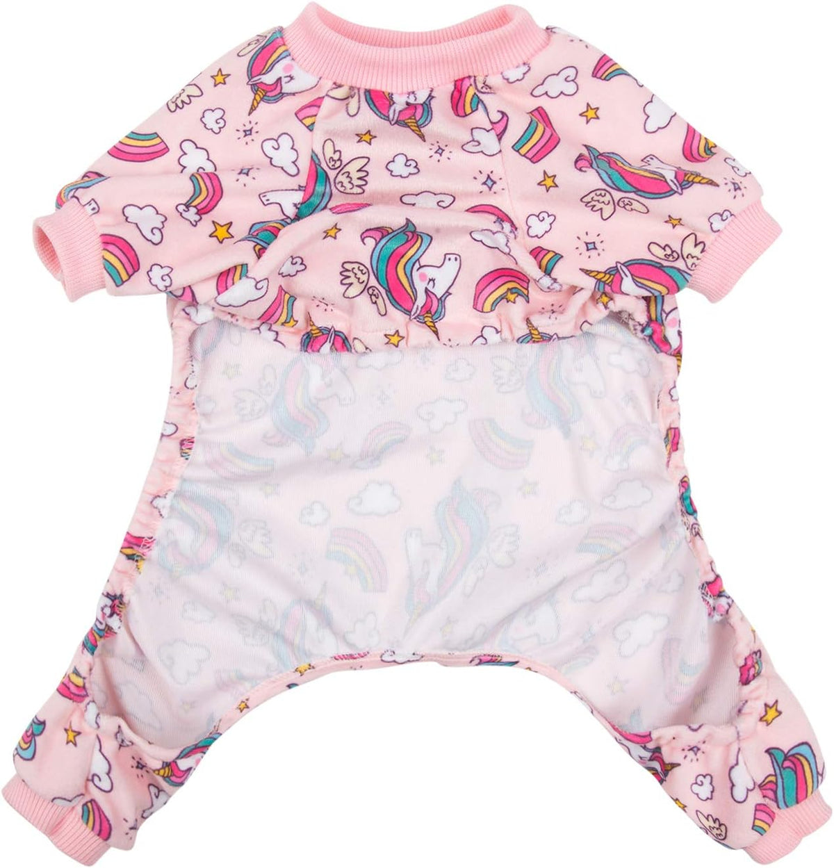 CuteBone Small Dogs Outfit Soft Puppy Onesies Pjs Dog Pajamas Pet Coat Cat Apparel Comfy Doggie Jumpsuit Bodysuit for All Seasons P67M
