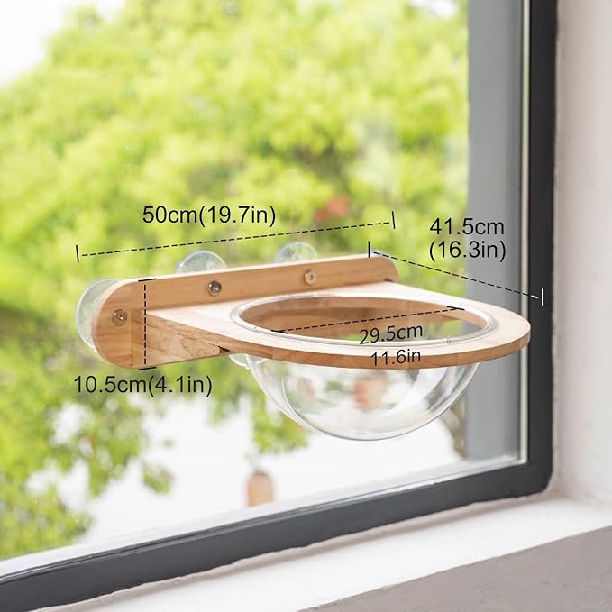 Cat Wall Shelves, Corner Climbing Shelf Perches, Kit Shelf, Suct Cup Support, Load-Bearing 20kg