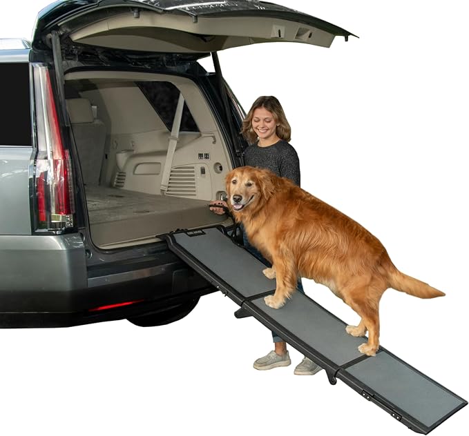 Pet Gear Full Length Wide Tri-Fold Pet Ramp