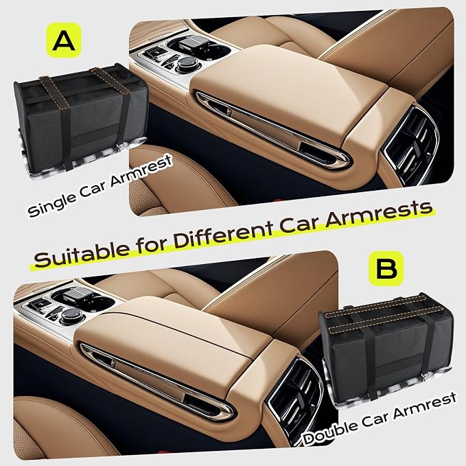 Center Console Dog Car Seat, Detachable and Washable Inner Lining Dog Cat Car Seat Anti-Collapse Small Dog Pet Car Seat with Safety Belt Up to 11lbs(Black)