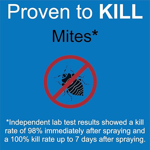 Premo Guard Natural Mite Spray – 16 oz Bottle – Plant Based Treatment for Dust, Spider, Carpet, Bird, Rat Mites – Safe for Families, Pet, Home, Bedding & Furniture When Used As Directed