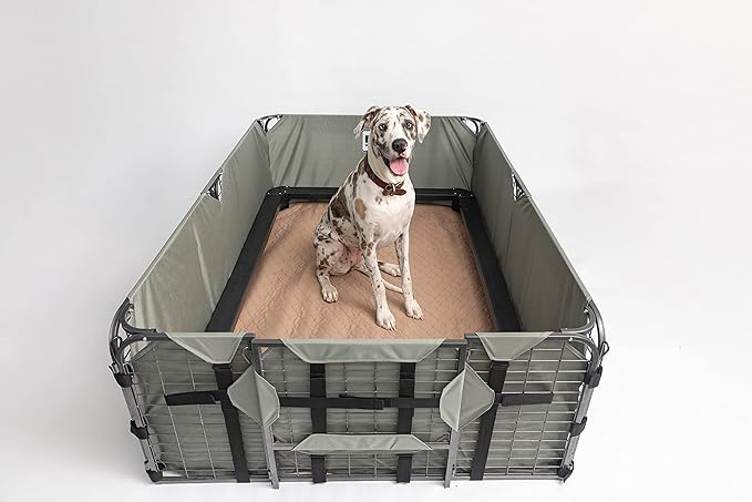 EZwhelp Washable Pee Pads for Dogs - Waterproof Training Pads for Dogs, Reusable & Sanitary, Rounded Corners, Laminated, Lightweight, Durable, Pet Essentials for Training and Whelping, 47" x 47"
