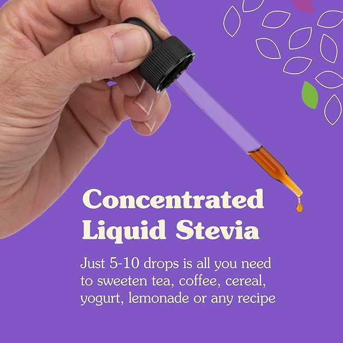 NuNaturals Liquid Stevia, Sugar-Free Sweetener, Plant-Based Sugar Substitute, Zero Calorie, Unflavored, Alcohol-Free, 2 oz