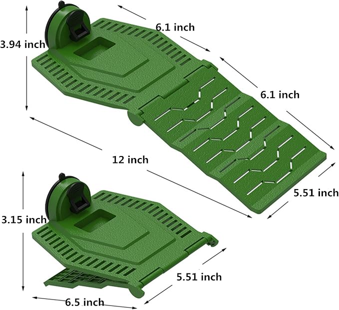 Large Turtle Basking Platform, Foldable Turtles Ramp, Turtle Resting Basking Dock Floating Décor, Plastic Tortoise Tank Climbing Ladder Terrace Hideouts for Frog Terrapin Reptiles